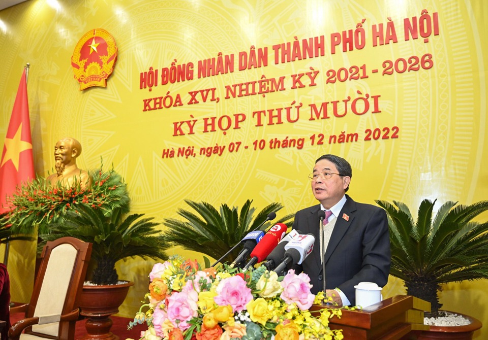 Phó Chủ tịch Quốc hội Nguyễn Đức Hải phát biểu tại kỳ họp. Ảnh: Thanh Hải