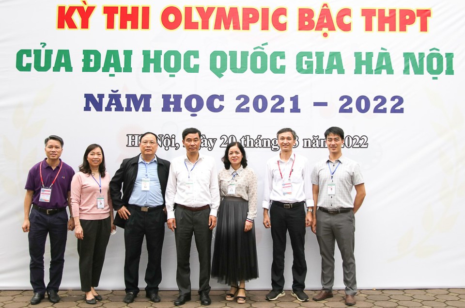 Hội đồng thanh tra kỳ thi Olympic THPT của ĐH Quốc gia Hà Nội lần 1 năm 2021-2022 (Ảnh: FBNT)