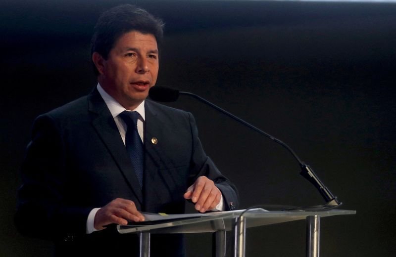 Tổng thống Peru Pedro Castillo bị phế truất h&ocirc;m 7/12. Ảnh: Reuters