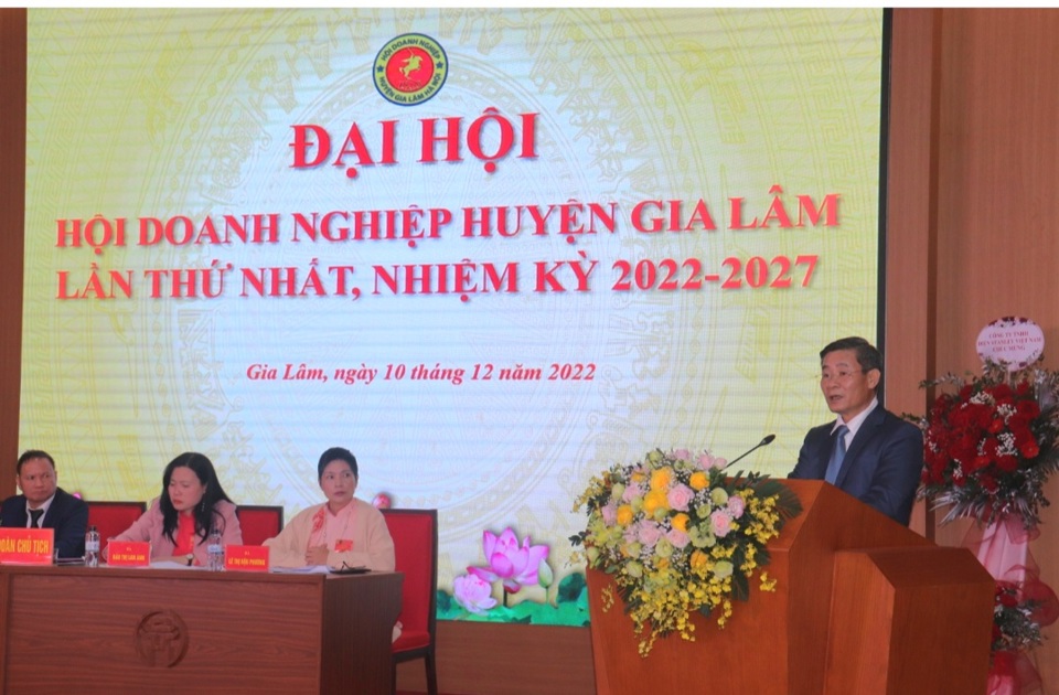Hội Doanh nghiệp huyện Gia Lâm đóng góp vào ngân sách nhà nước 2.400 tỷ đồng - Ảnh 1