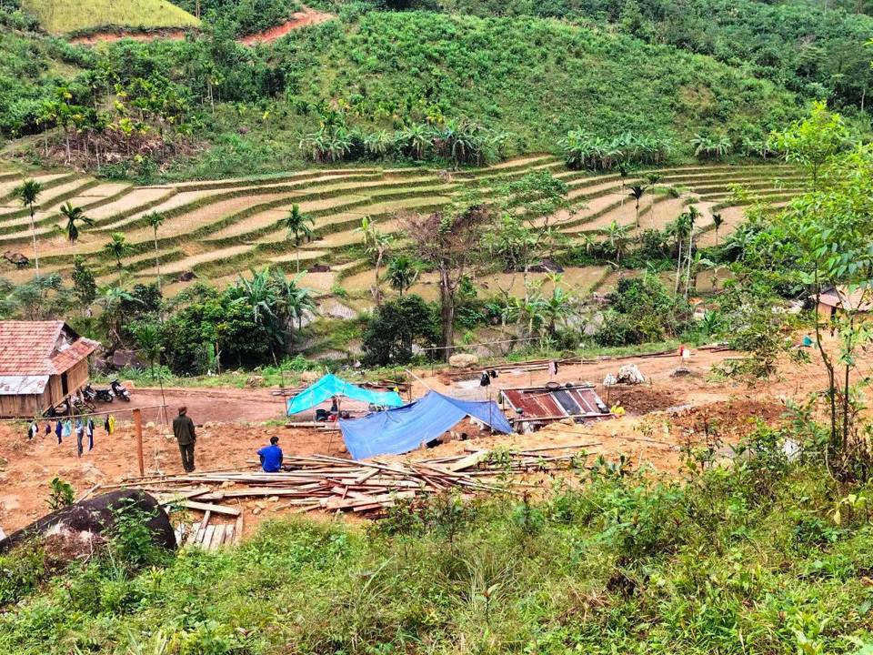 Nơi người d&acirc;n Long V&oacute;t lập l&agrave;ng mới.