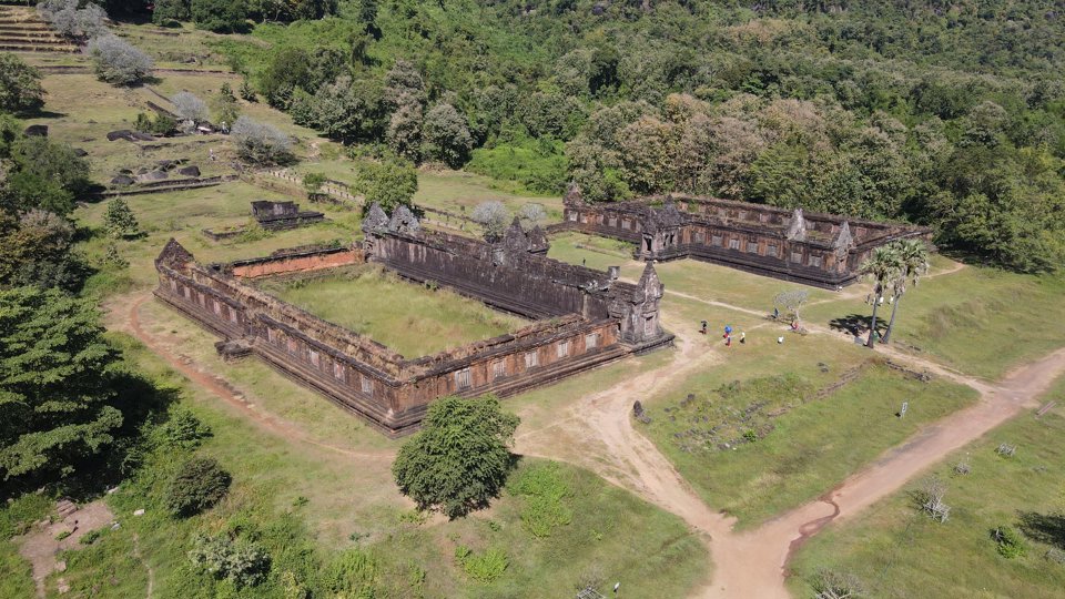 Khu đền Watphou tổ chức Unesco c&ocirc;ng nhận l&agrave; Di sản văn ho&aacute; thế giới v&agrave;o năm 2001. Ảnh: Phạm H&ugrave;ng