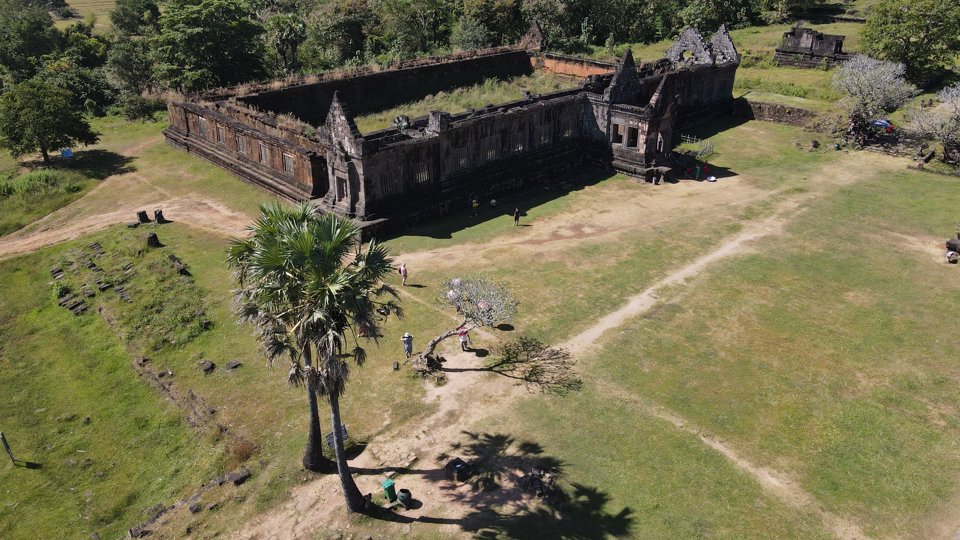 Khu đền Watphou tổ chức Unesco c&ocirc;ng nhận l&agrave; Di sản văn ho&aacute; thế giới v&agrave;o năm 2001. Ảnh: Phạm H&ugrave;ng