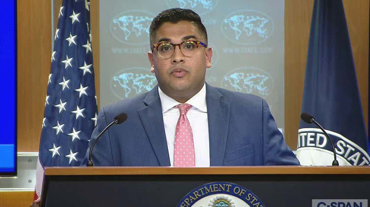 Ph&oacute; ph&aacute;t ng&ocirc;n Bộ Ngoại giao Mỹ Vedant Patel. Ảnh: Bộ Ngoại giao Mỹ