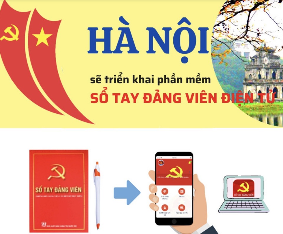 Hà Nội triển khai ứng dụng phần mềm ''Sổ tay đảng viên điện tử'' - Ảnh 1