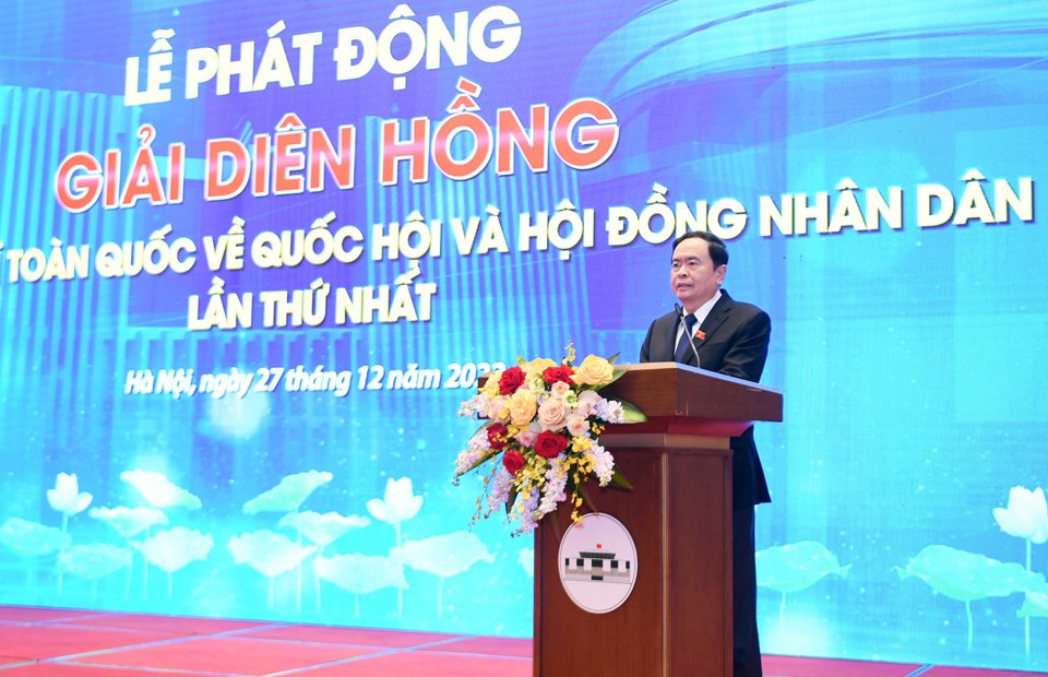 Ph&oacute; Chủ tịch Thường trực Quốc hội Trần Thanh Mẫn ph&aacute;t biểu