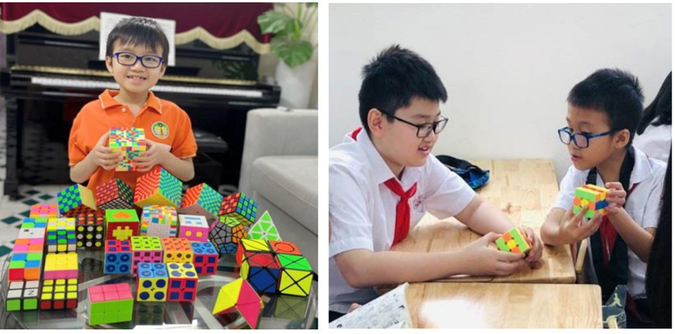 Tường Minh hướng dẫn bạn chơi Rubik.