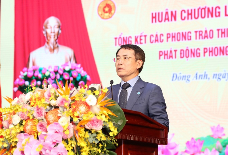 Ph&oacute; Chủ tịch UBND TP Nguyễn Trọng Đ&ocirc;ng ph&aacute;t biểu tại buổi lễ.
