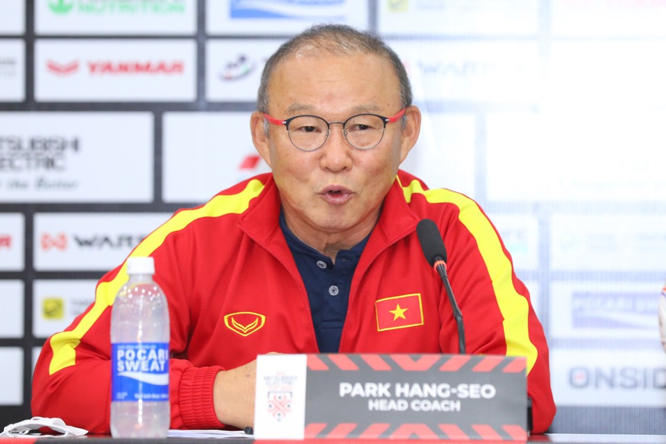 HLV Park Hang-seo kh&ocirc;ng lo ngại về đối thủ Indonesia tại b&aacute;n kết AFF Cup 2022.