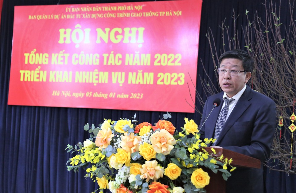 Ph&oacute; Chủ tịch UBND TP H&agrave; Nội Dương Đức Tuấn ph&aacute;t biểu chỉ đạo tại hội nghị.