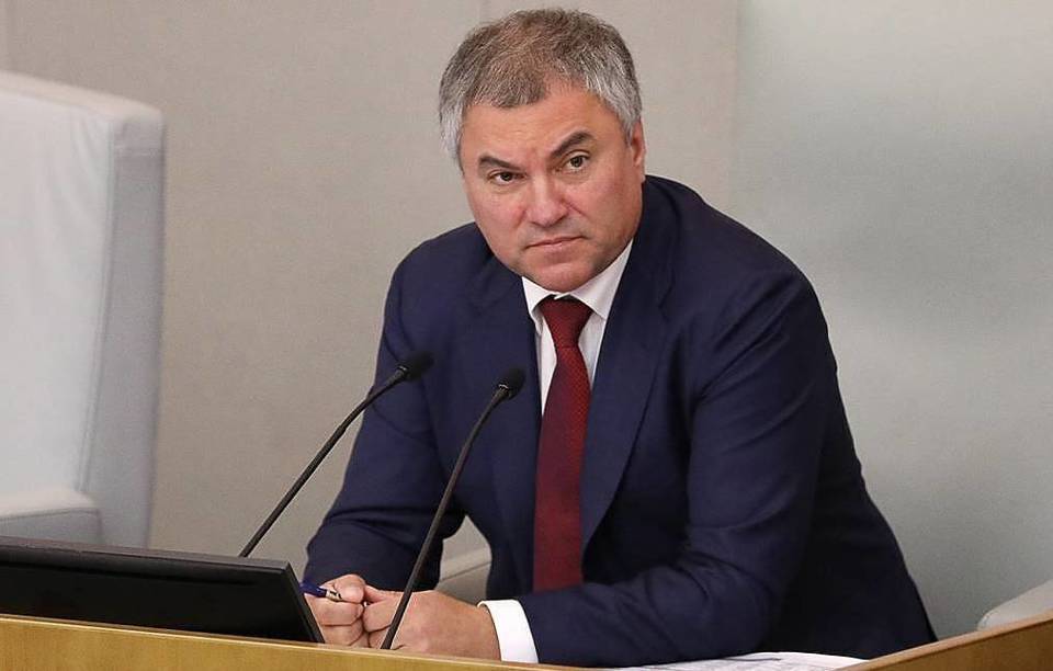Chủ tịch Hạ viện Nga Vyacheslav Volodin. Ảnh: Tass