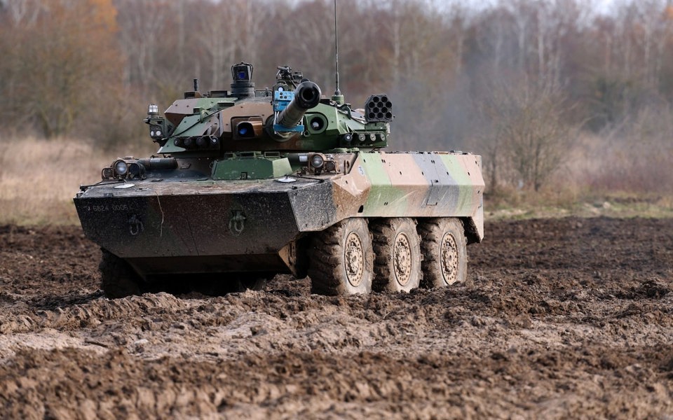 Ph&aacute;p sẽ cung cấp xe tăng chiến đấu hạng nhẹ AMX-10 RC cho Ukraine. Ảnh: AFP