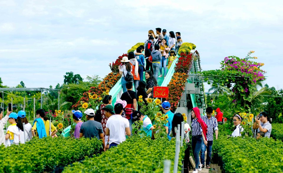 L&agrave;ng hoa Sa Đ&eacute;c một trong những điểm đến l&yacute; tưởng của kh&aacute;ch du lịch. Ảnh Hữu Tuấn