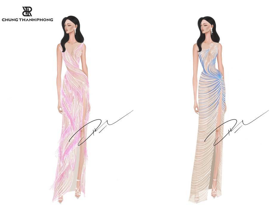 Mê mẩn các váy của Ngọc Châu sẽ chọn mặc tại bán kết Miss Universe 2022 - Ảnh 3