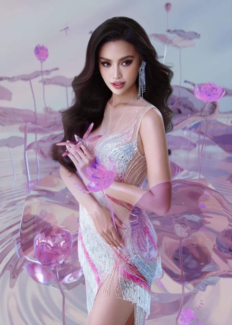 Mê mẩn các váy của Ngọc Châu sẽ chọn mặc tại bán kết Miss Universe 2022 - Ảnh 1