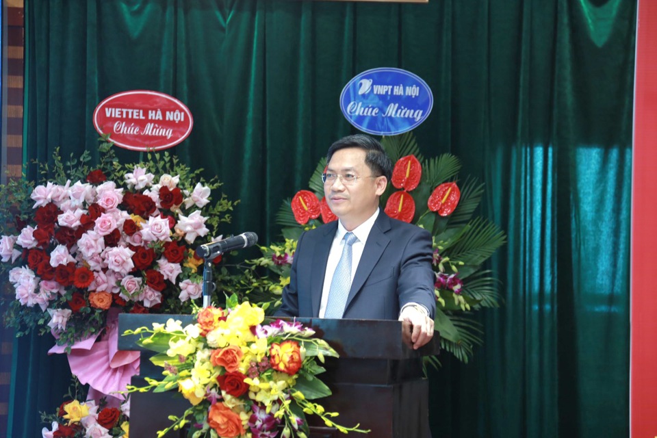 Ph&oacute; Chủ tịch UBND TP H&agrave; Nội H&agrave; Minh Hải ph&aacute;t biểu chỉ đạo tại Hội nghị.