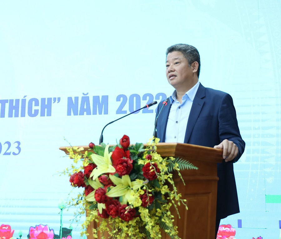 Ph&oacute; Chủ tịch UBND TP H&agrave; Nội Nguyễn Mạnh Quyền ph&aacute;t biểu tại hội nghị
