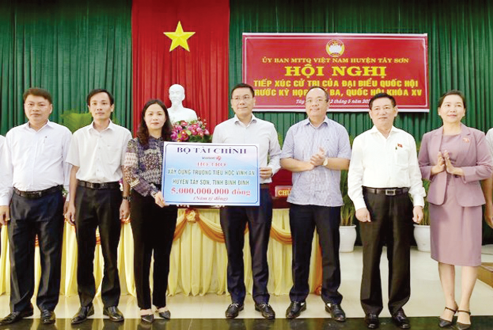 Vietlott hỗ trợ x&acirc;y dựng Trường Tiểu học Vĩnh An, huyện T&acirc;y Sơn, tỉnh B&igrave;nh Định.