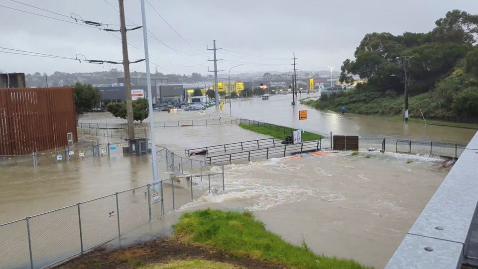Một khu vực bị ngập lụt ở Auckland, New Zealand, ảnh chụp ng&agrave;y 27/1/2023. Nguồn: Reuters