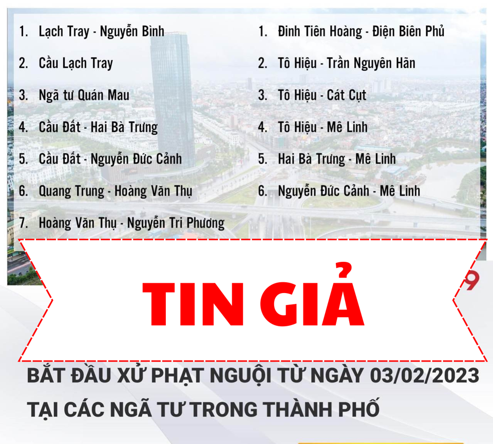 Một Fanpage tại Hải Ph&ograve;ng bị xử phạt do đăng th&ocirc;ng tin "phạt nguội" sai sự thật.