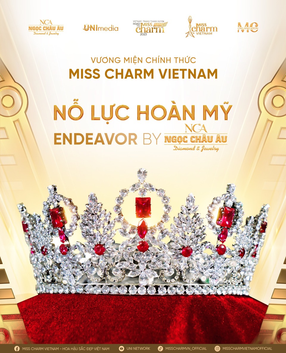 Thanh Thanh Huyền đội vương miện gắn 4000 viên pha lê thi Miss Charm 2023 - Ảnh 1