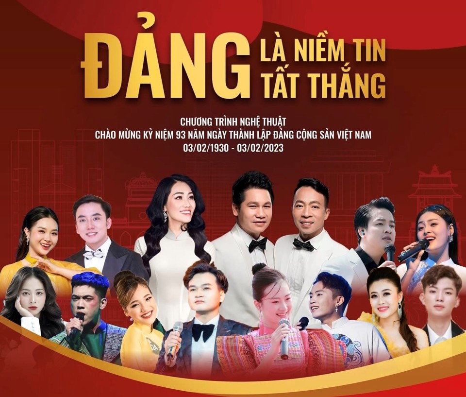 Sở VH&amp;TT H&agrave; Nội tổ chức chương tr&igrave;nh nghệ thuật &ldquo;Đảng l&agrave; niềm tin tất thắng&rdquo; tại s&acirc;n khấu ngo&agrave;i trời khu vực đền B&agrave; Kiệu (phố Đinh Ti&ecirc;n Ho&agrave;ng, quận Ho&agrave;n Kiếm).