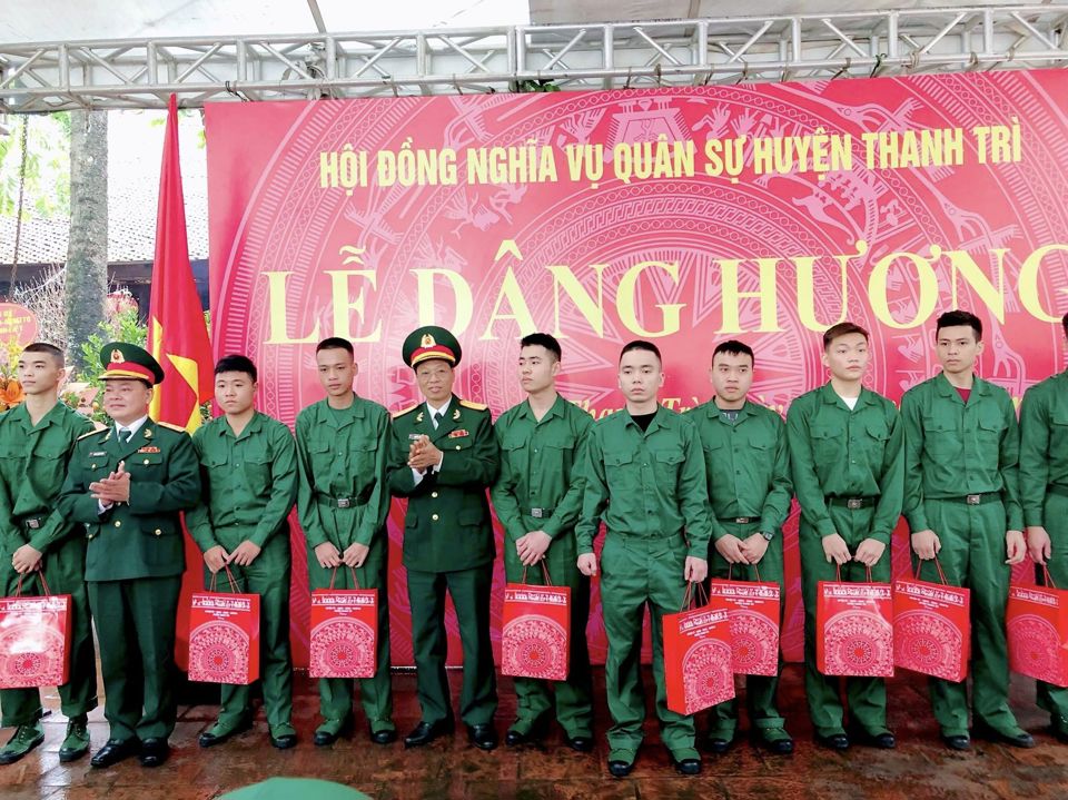 175 tân binh huyện Thanh Trì dâng hương tưởng nhớ Lão tướng  Phạm Tu - Ảnh 2