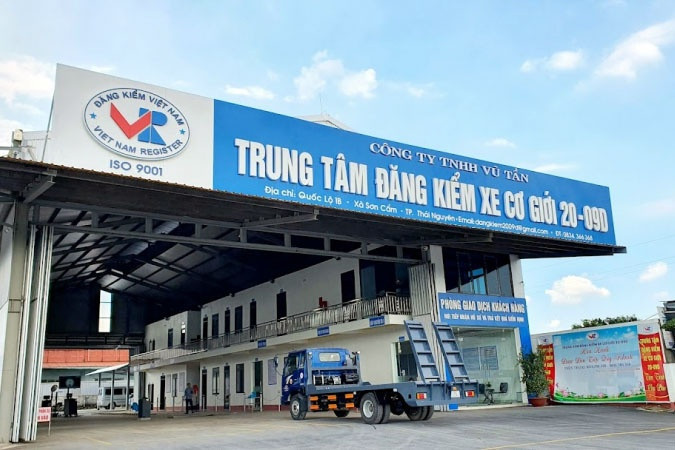 Trung t&acirc;m đăng kiểm xe cơ giới 20-09D tại Th&aacute;i Nguy&ecirc;n.