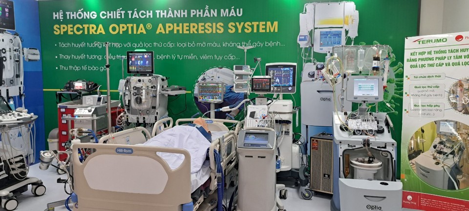 Trang thiết bị y tế hiện đại được trang bị trong Khu Chẩn đo&aacute;n v&agrave; điều trị kỹ thuật cao Bệnh viện Nh&acirc;n d&acirc;n 115 TP Hồ Ch&iacute; Minh.