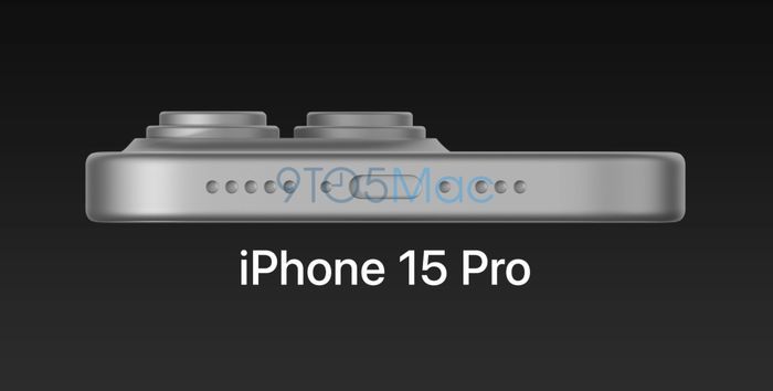 &nbsp;Ảnh dựng r&otilde; n&eacute;t của iPhone 15 Pro được Trang 9to5Mac chia sẻ.
