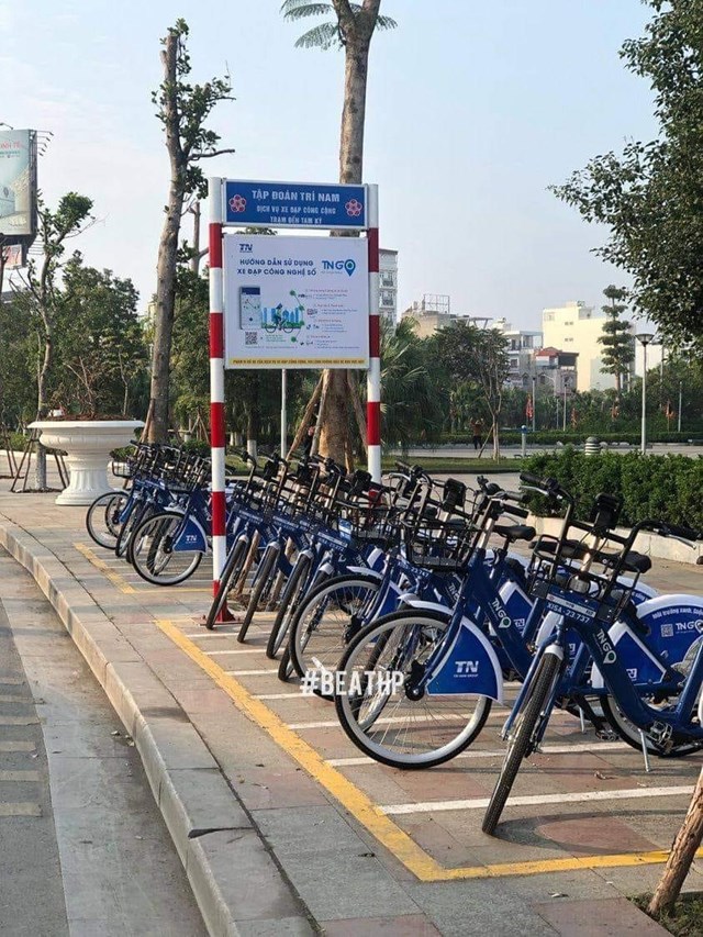 Hải Phòng: Bắt đầu cho thuê xe đạp công cộng - Ảnh 1
