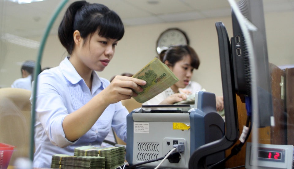 Hoạt động nghiệp vụ tại VietinBank, Chi nhánh Hà Nội. Ảnh: Trần Việt