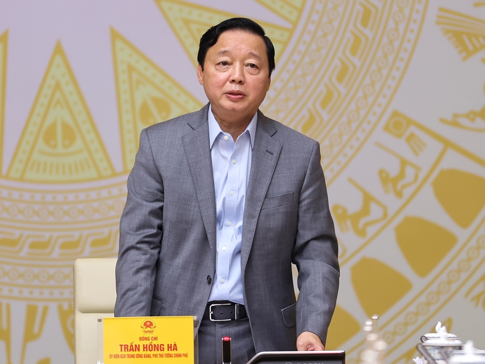 Ph&oacute; Thủ tướng Trần Hồng H&agrave; ph&aacute;t biểu tại Hội nghị
