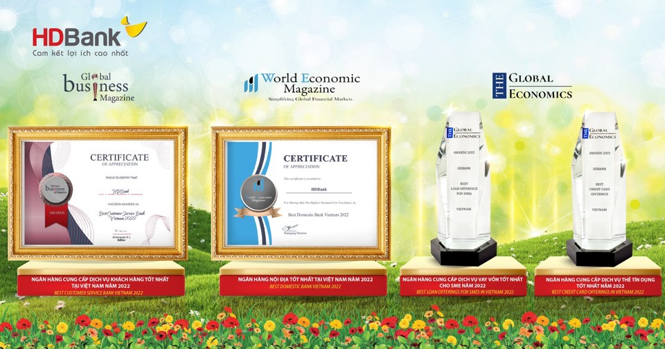 HDBank 'thắng lớn' 4 giải thưởng quốc tế về chất lượng dịch vụ - Ảnh 1