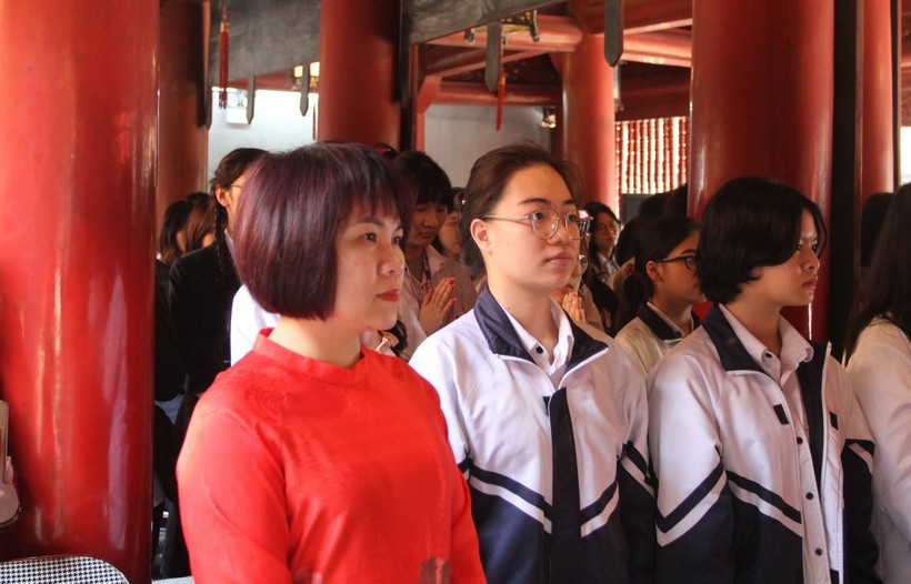 Các học sinh tham dự kỳ thi học sinh giỏi quốc gia năm 2023 của TP Hà Nội
