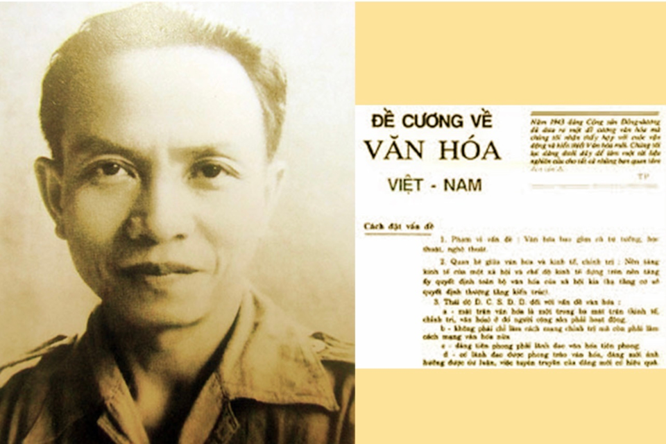 Bản &ldquo;Đề cương về văn h&oacute;a Việt Nam&rdquo; do Tổng B&iacute; thư Trường Chinh soạn thảo năm 1943.