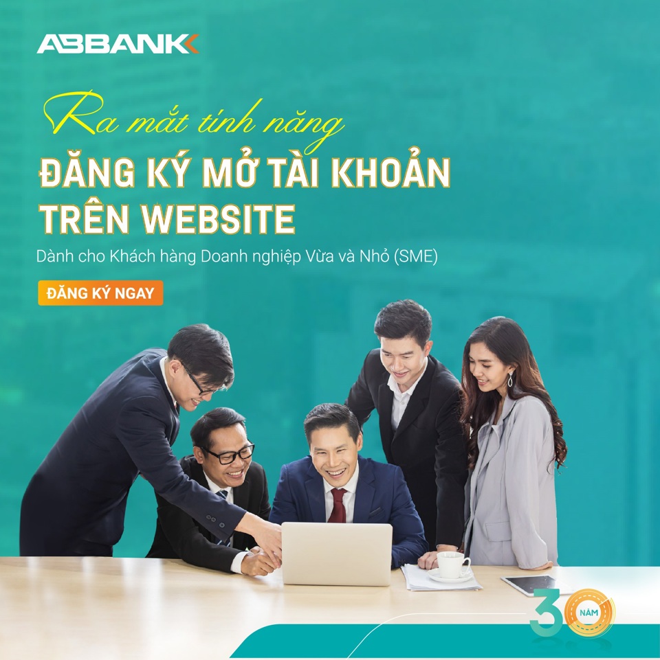 Khách hàng SMEs có thể mở tài khoản thanh toán tại ABBANK ngay trên website - Ảnh 1