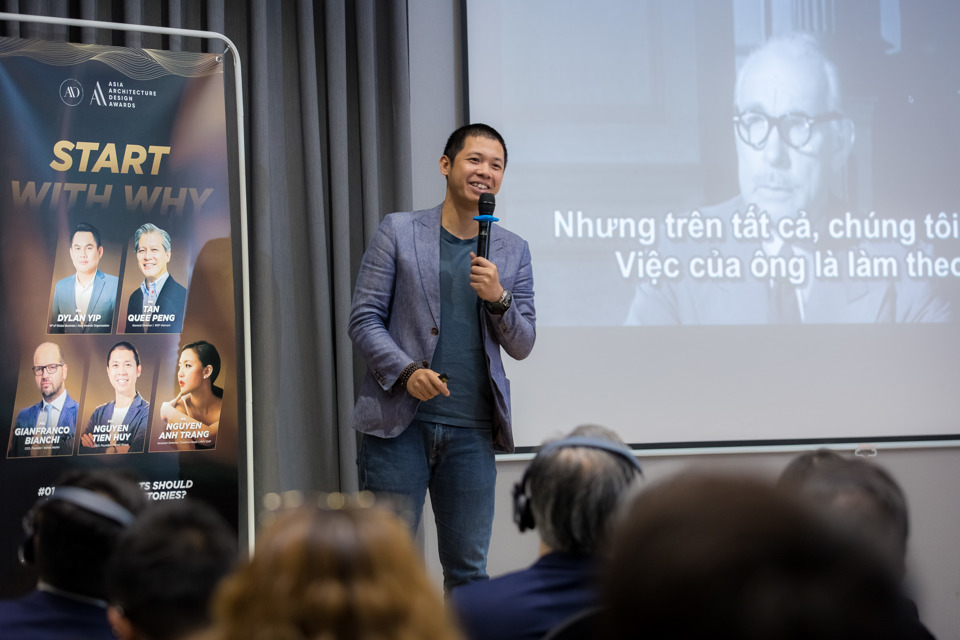 CEO Pencil Group Nguyễn Tiến Huy ph&aacute;t biểu.