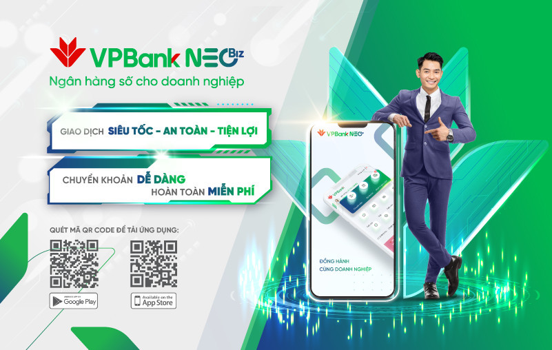 Ứng dụng VPBank NEOBiz được nhiều kh&aacute;ch h&agrave;ng ưa chuộng.