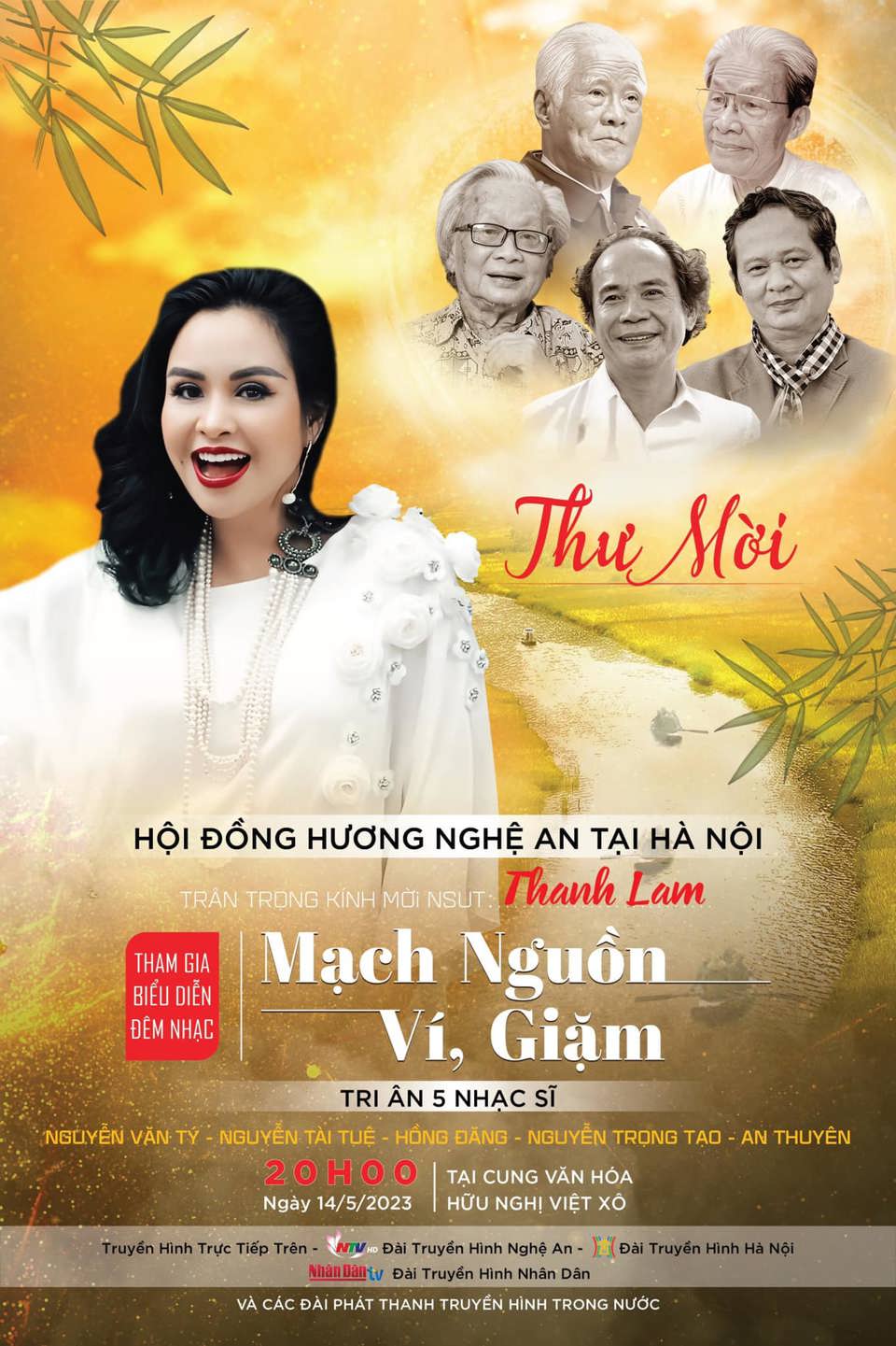 Ca sĩ Thanh Lam sẽ tham gia chương tr&igrave;nh.