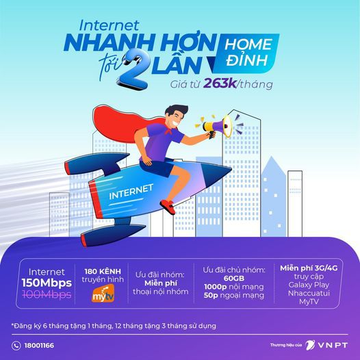 Internet VNPT - Băng thông nhân đôi, giá không đổi! - Ảnh 1