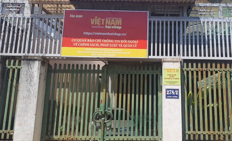Trụ sở Văn ph&ograve;ng đại diện Tạp ch&iacute; Việt Nam Hội nhập tại Đắk Lắk.