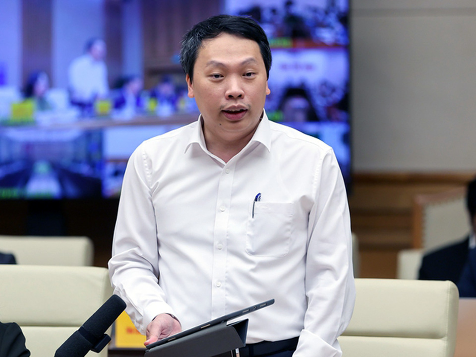 Thứ trưởng Bộ Thông tin và Truyền thông Nguyễn Huy Dũng kiến nghị vấn đề số hóa tại Hội nghị trực tuyến toàn quốc về du lịch năm 2023. Ảnh: Hoài Nam