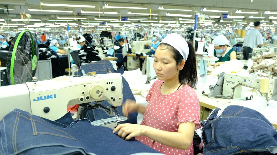 Công Ty Vit Garment - Khu công nghiệp Quang Minh, Mê Linh, Hà Nội. Ảnh: Phạm Hùng