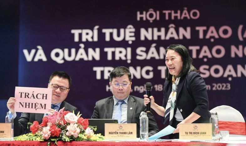 S&aacute;ng 18/3, trong khu&ocirc;n khổ Hội B&aacute;o to&agrave;n quốc 2023, Hội Nh&agrave; b&aacute;o Việt Nam phối hợp với Đ&agrave;i Truyền h&igrave;nh Việt Nam tổ chức Hội thảo Tr&iacute; tuệ nh&acirc;n tạo AI v&agrave; quản trị s&aacute;ng tạo nội dung trong t&ograve;a soạn