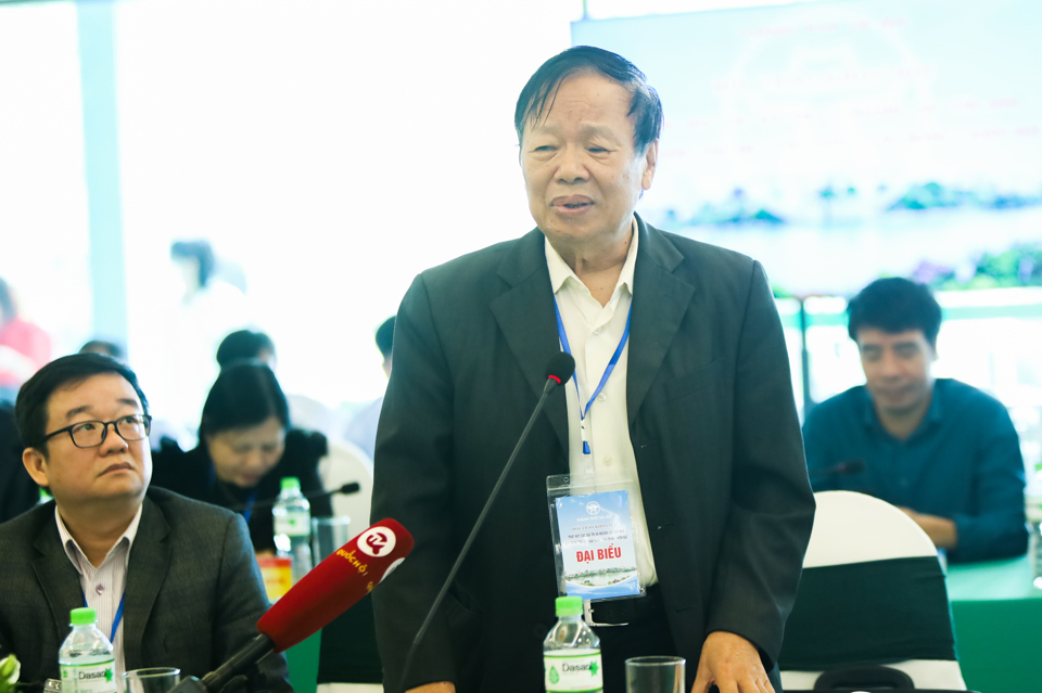 PGS.TS Nguyễn Ch&iacute; Mỳ ph&aacute;t biểu tại Hội thảo.