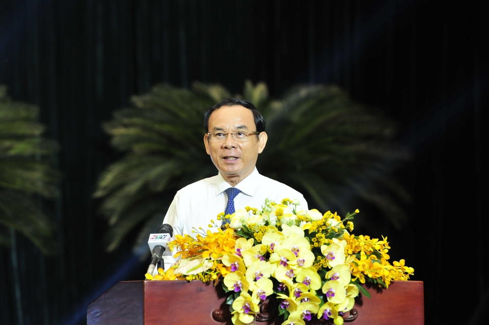 Ủy viên Bộ Chính trị - Bí thư Thành ủy TP Hồ Chí Minh Nguyễn Văn Nên cho rằng thi đua, khen thưởng không nên vướng vào kiểu “xin - cho”.
