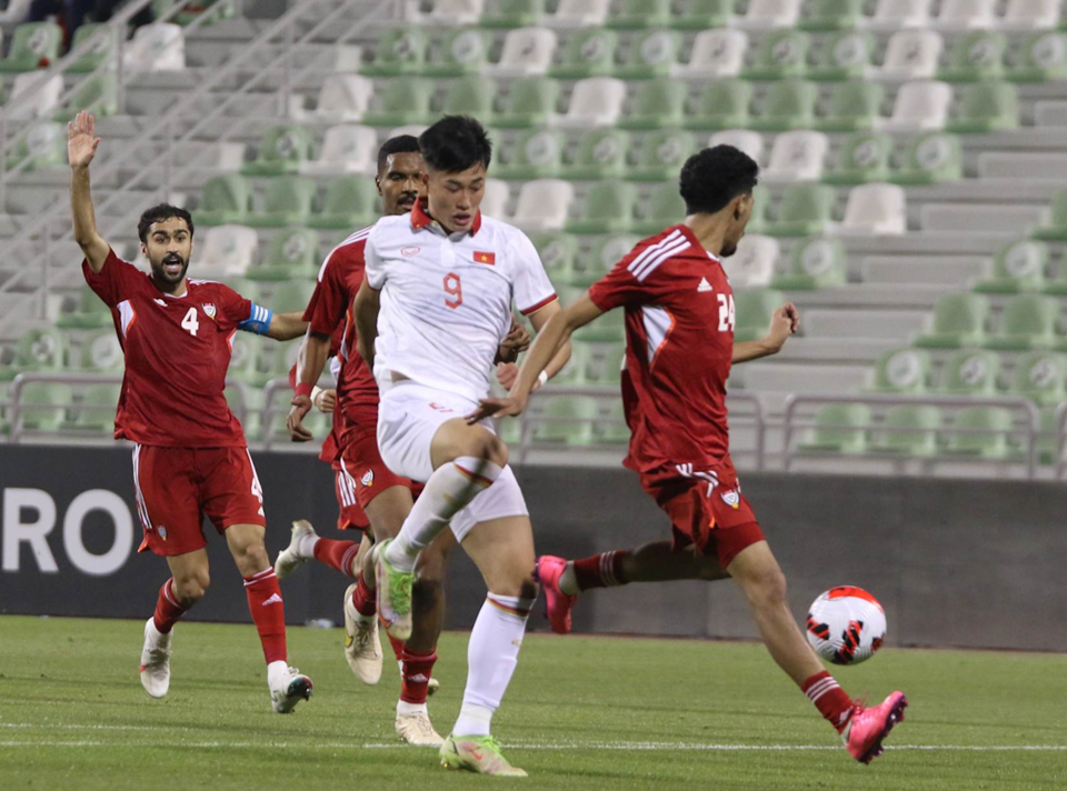 U23 Việt Nam để thua 0-4 trước U23 UAE.