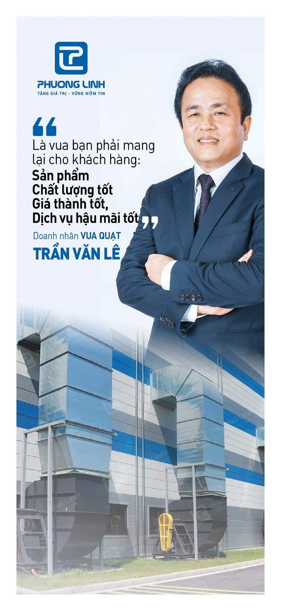 Triết l&yacute; kinh doanh của CEO Trần Văn L&ecirc;. Ảnh TA