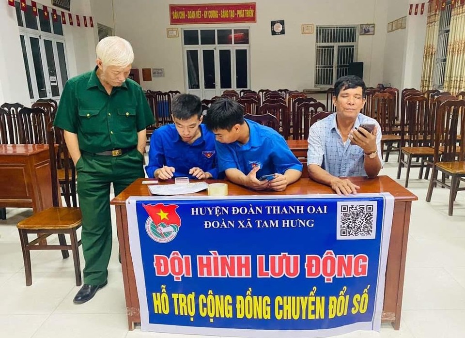 Huyện Thanh Oai triển khai thực chất, hiệu quả Đề án 06 của Chính phủ  - Ảnh 1